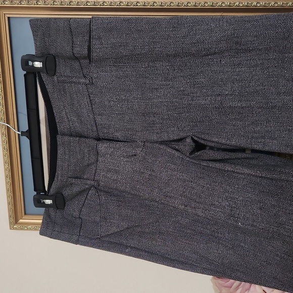 Express Editor Gray Trousers  Career Office Contemporary Minimalist 8 Dressy - Picture 3 of 11
